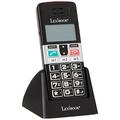 Lexibook MP100 Senioren-Handy mit Ladegerät und Kopfhörer, Schwarz