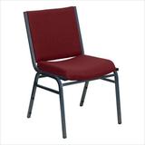 HERCULES Heavy Duty, 3'' Thickly Padded, Burgundy Upholstered Stack Chair - XU-60153-BY-GG screenshot. Chairs directory of Office Furniture.