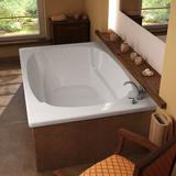 Spa Escapes St. Lucia 78" x 48" Drop in Soaking Bathtub Acrylic | 25 H x 77.87 W in | Wayfair WF4878C