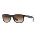 Ray-Ban ANDY RB4202 Sunglasses 607313-55 - Matte Brown Frame Brown Gradient Lenses