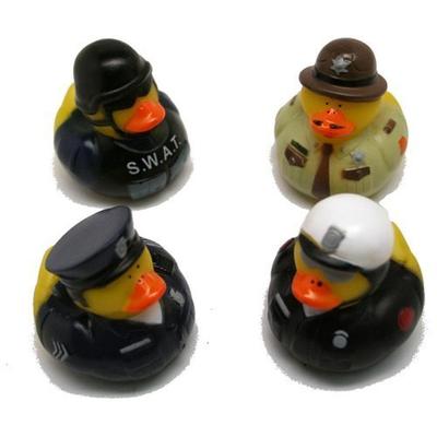 Fun Express Police Rubber Ducks - 12 Pack