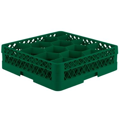 Vollrath TR18J Traex® Rack Max Full-Size Green 12-Compartment 4 13/16" Glass Rack