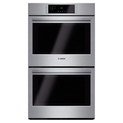 Bosch 800 Series 30" Built-In Double Electric Convection Wall Oven - Stainless-Steel - HBL8651UC