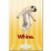 Trademark Fine Art 'Pug Whine' by Gifty Idea Greeting Cards & Such Framed Graphic Art on Wrapped Canvas in Yellow | 24 H x 16 W x 2 D in | Wayfair