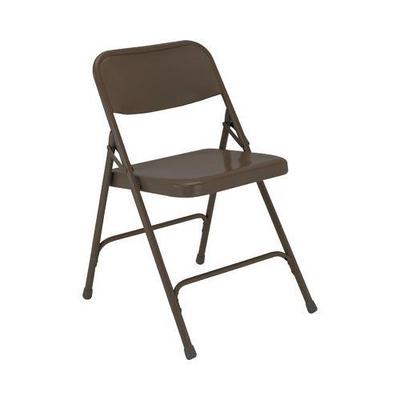 National Public Seating 200 Series Industrial Folding Chair (Set of 4) 200/240 Series Color: Brown