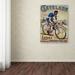 Trademark Fine Art 'Bike' Vintage Advertisement on Wrapped Canvas Canvas | 19 H x 14 W x 2 D in | Wayfair ALI0213-C1419GG