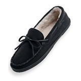 Blair John Blair Suede Moccasin Slippers - Black - 9 - Medium