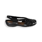 Blair Women's “Rina” Fisherman Slingbacks by Classique® - Black - 9 - Womens