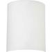 Volume Lighting 12" H Glass Drum Wall Sconce Shade ( Screw On ) in Glass in White | 12 H x 9 W x 3.75 D in | Wayfair GS-592