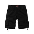 Matchstick Men's Twill Cargo Shorts#S3612 (S3612 Black,2XL/36)