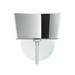 Besa Lighting Groove 1-Light Wall Sconce Glass/Metal in Gray | 9.75 H x 7.5 W x 4.75 D in | Wayfair 1SW-6773MR-CR