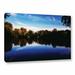 ArtWall 'Lake View' by John Black Photographic Print on Wrapped Canvas in Blue/Brown | 16 H x 24 W x 2 D in | Wayfair Oce036-16x24-w