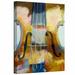 ArtWall 'Violin' by Michael Creese Painting Print on Wrapped Canvas in Brown | 24 H x 18 W x 2 D in | Wayfair Creese-046-24x18-w