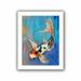 ArtWall 'Sanke Butterfly Koi' by Michael Creese Painting Print on Rolled Canvas in White | 36 H x 28 W x 0.1 D in | Wayfair Creese-039-32x24