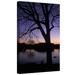 ArtWall 'Texas Sunset on the Lake' by Kathy Yates Photographic Print on Wrapped Canvas Metal in Black/Blue | 32 H x 48 W x 2 D in | Wayfair