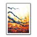 ArtWall Citrine - Print on Canvas Metal in Blue/Orange | 52 H x 40 W x 0.1 D in | Wayfair Sgosselin-019-36x48