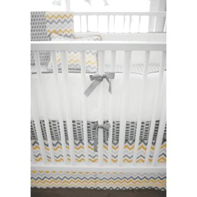 New Arrivals Mellow Yellow 4 Piece Crib Bedding Set