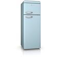 Swan SR11010BLN Retro Top Mounted Fridge Freezer with 70/30 Split, A+ Energy Rated, 3 Adjustable Shelves, Blue