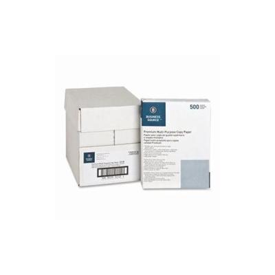 Business Source Multipurpose Paper, 20lb., 92 Bright, 8-1/2x11, 5RM/CT, White (BSN32125)