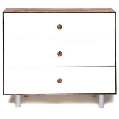 Oeuf 3 Drawer Dresser - Classic - White/Walnut