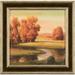 Ashton Wall Décor LLC Ashton Art & Décor Serene I Framed Painting Print Canvas in Green/Orange | 25.5 H x 25.5 W x 2 D in | Wayfair TA639