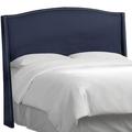 Skyline Furniture Patriot Wingback Headboard Upholstered/Polyester in Blue/Brown | 55.5 H x 65.5 W x 9.5 D in | Wayfair 422GN_PWPTRBLB