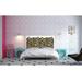 Noyo Home Panel Headboard Upholstered/Cotton in Black | 35 H x 52 W x 2 D in | Wayfair CitySketch_D_Set