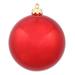 Vickerman 35155 - 8" Red Shiny Ball Christmas Tree Ornament (N592003DSV)