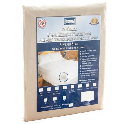 Bargoose Zippered 6-Gauge Vinyl Bed Bug Proof California King Mattress / Boxspring Cover - 12" Depth
