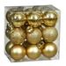 Vickerman 16342 - 2.75" Gold Matte Shiny Sequin Glitter Ball Christmas Tree Ornament (20 pack) (N590708)