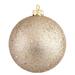 Vickerman 35363 - 10" Champagne Sequin Ball Christmas Tree Ornament (N592538DQ)