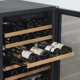 Avanti Products Avanti 50 Bottle Wine Cooler, Glass in Black/Gray | 34.25 H x 24.5 W x 23.5 D in | Wayfair WCR506SS