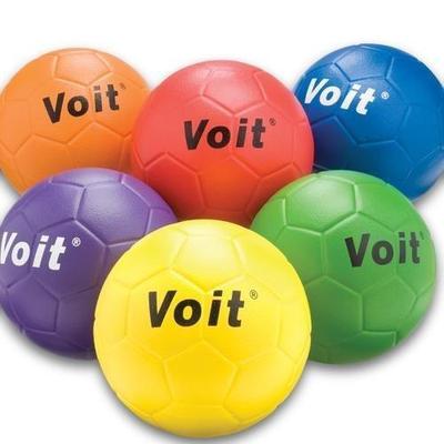 Voit Tuff-Coated Foam Soccer Ball #4, Red