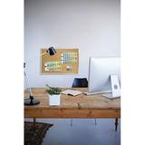 Ghent Natural Cork Wall Mounted Bulletin Board Cork/Metal in Brown/Gray/White | 18 H x 24 W x 0.5 D in | Wayfair 1318-1