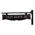 Montague Metal Products Inc. 1-Line Address Post Metal in Black | 3.25 H x 14.75 W x 0.32 D in | Wayfair CPSO-1