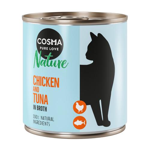 6x280g Chicken Tuna Cosma Nature Wet Cat Food