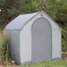 Flowerhouse StorageHouse 6 ft. W x 6 ft. D Plastic Portable Tool Shed 78.0 H x 72.0 W x 72.0 D in brown/gray/white | 6' W X 6' D X 6' 6" H | Wayfair