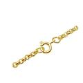 GENUINE Sterling Silver 18K GOLD VERMEIL Round (2.5MM) Link Belcher chain 26 inch