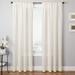 Softline Home Fashions Pioneer Damask Semi Sheer Single Curtain Panel Polyester in White | 84 H in | Wayfair PORTNATRP-84