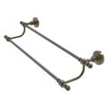Allied Brass Retro Wave Double Wall Mounted Towel Bar Metal in Yellow | 5 H x 7 D in | Wayfair RW-72/30-ABR