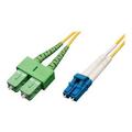 Eaton Tripp Lite Series Duplex Singlemode 9/125 Fiber Patch Cable (LC to SC/APC) 1M (3 ft.) - Patch cable - LC single-mode (M) to SC/APC single-mode (M) - 1 m - fiber optic - duplex - 9 / 125 micron - yellow