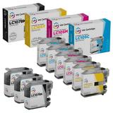 LD Products Compatible Ink Cartridge Replacement for Brother LC107 & LC105 Super High Yield (3 Black 2 Cyan 2 Magenta 2 Yellow 9-Pack)