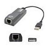 AddOn 8in USB 2.0 (A) to RJ-45 Adapter - network adapter