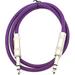 Seismic Audio SATRX-3 Purple 3 Foot TRS Patch Cable
