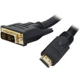 StarTech.com HDDVIMM25 25 ft. Black Connector A: 1 - HDMI (19 pin) Male Connector B: 1 - DVI-D (19 pin) Male HDMI to DVI-D Cable Male to Male