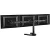 Atdec triple monitor desk mount with a freestanding base Loads up to 17.6lb VESA 75x75 100x100