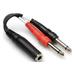 Hosa YPP-136 Stereo Audio Y Cable - 6.35 mm Female Stereo Audio - 6.35 mm Male Stereo Audio - 6