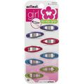 Scunci No Slip Grip Snap Clips Assorted Colors 8 ea (Pack of 2)