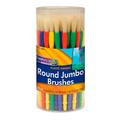 Creativity Street Chubby Brushes Round Type Easy Grip Handles Jumbo Sizes Set of 58