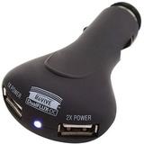 ReVIVE PowerUP DC Universal Dual USB Car Charger with Rapid 2.1A Charging for Smartphones Tablets MP3 Players and More